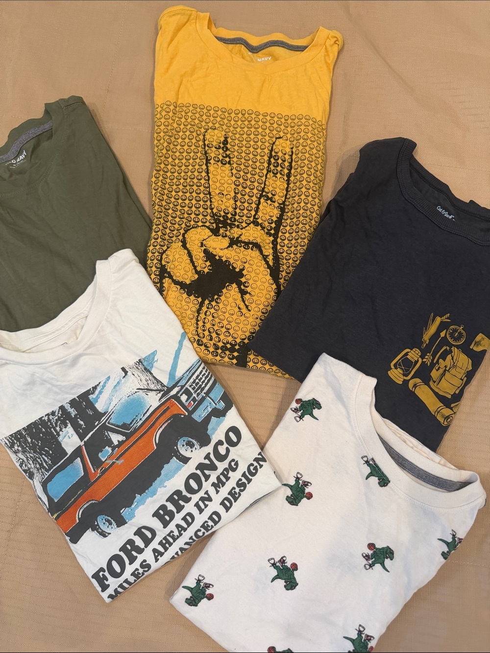 OLD NAVY/ Cat & Jack Boys Lot of 5 T- Shirts Size XL 14/16